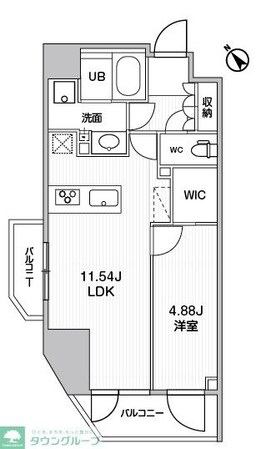 シーズンフラッツ柿の木坂の物件間取画像
